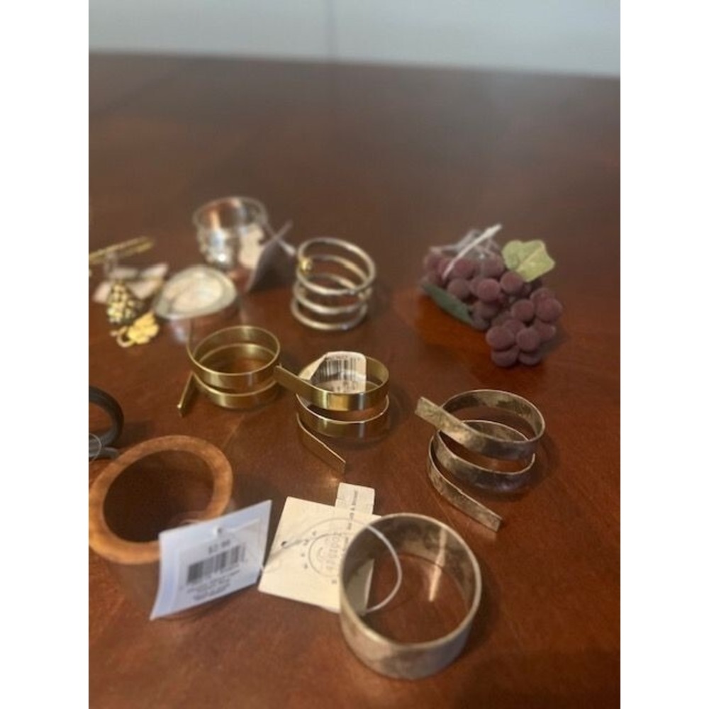 vintage Decorative Napkin Rings lot Elegant Table Accessories kemp beatley 12 - Picture 4 of 4